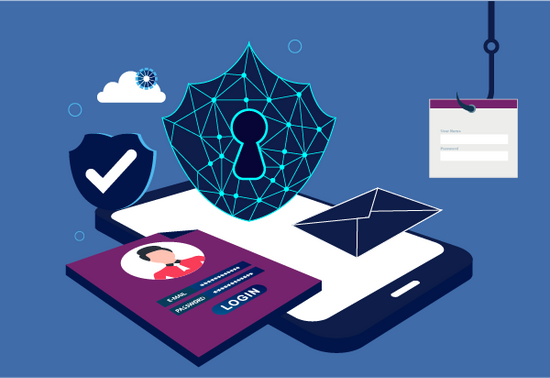 Online scam detection illustration